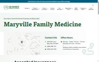 Maryville Family Medicine website