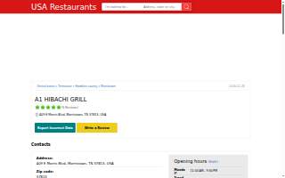 A1 HIBACHI GRILL website