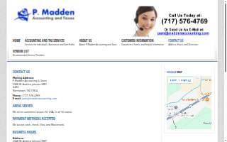 P. Madden Accounting and Taxes website