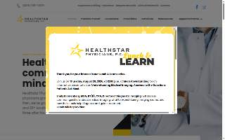 Healthstar Physicians After Hours Clinic website