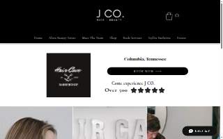J Co. Hair Cave Barbershop website