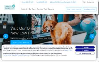 Laredo Animal Clinic website