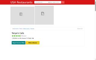 Tanya's Cafe website