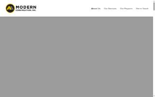 Modern Construction, Inc. website