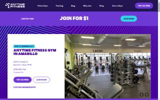 Anytime Fitness website