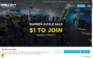 TruFit Athletic Clubs - Mall Del Norte website