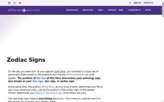 Zodiac Bar & Grill website
