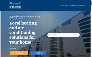Deluxe Heating & Air Conditioning LLC website