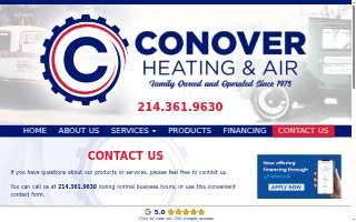 Conover Heating & Air website