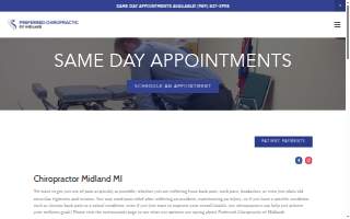 Preferred Chiropractic of Midland website