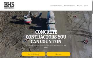 The Concrete Company of Mesquite website