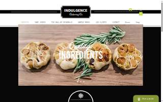 Indulgence Catering website