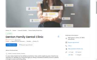 Denton Family Dental Clinic website