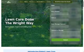 Wright Way Landscaping website