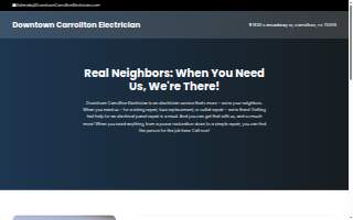 Downtown Carrollton Electrician website