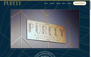Purely Provisions website