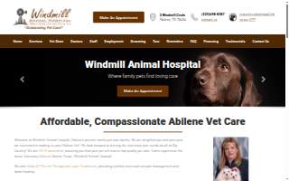 Windmill Animal Hospital website