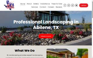 RL Landscaping website