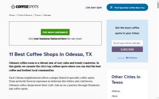 The Coffee Shop website