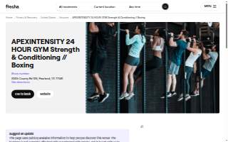 APEXINTENSITY 24 HOUR GYM Strength & Conditioning // Boxing website