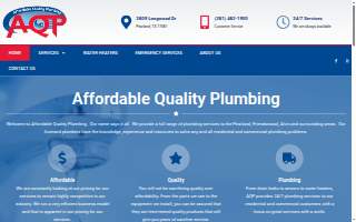 Affordable Quality Plumbing website
