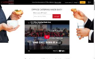Corporate Catering Concierge website