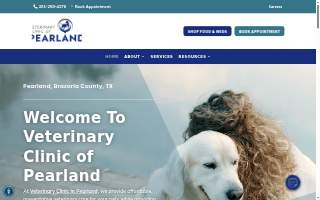 Veterinary Clinic of Pearland website