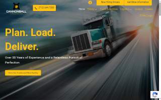 Cannonball Trucking Inc website