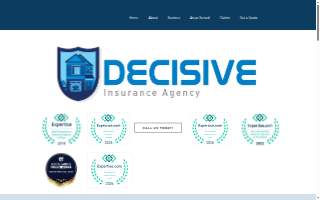Decisive Insurance Agency website