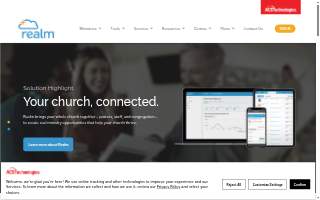 The Realm Salon website