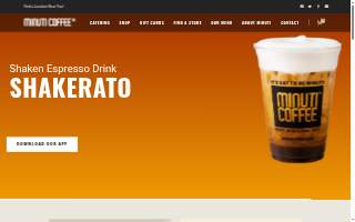 Minuti Coffee of Sugar Land website