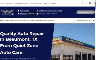 Quiet Zone Auto Care website