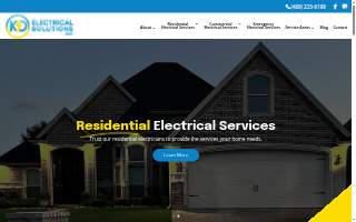 KD Electrical Solutions website