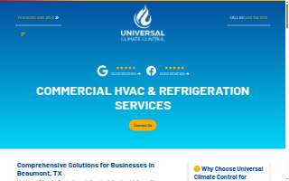 Universal Climate Control website