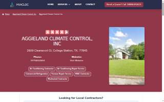 Aggieland Climate Control, Inc website