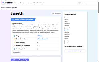 Janeth Hair Salon website