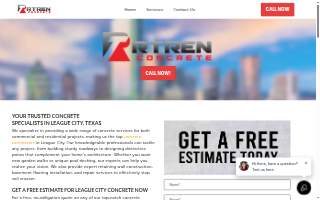 League City Concrete Company website