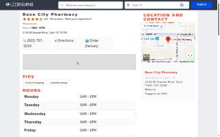 Rose City Pharmacy website