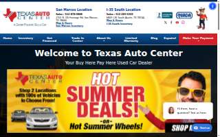Texas Auto Center of San Marcos website