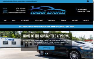 Conroe Autoplex website