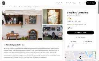 Betty Lou Coffee Co website