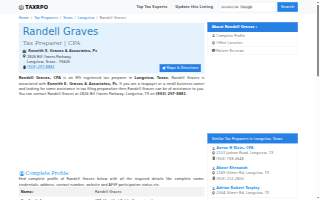 Graves Randy CPA website