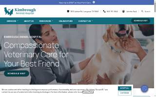 Kimbrough Animal Hospital website
