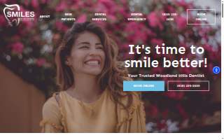 Woodland Hills Dental website