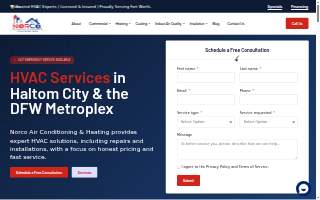 Norco Air - Air Conditioning & Heating Company website