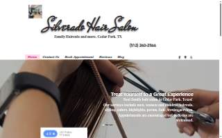 Silverado Hair Salon website