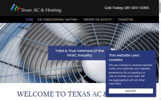 Texas A/C & Heating website