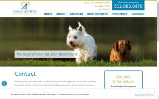 Animal Hospital of Georgetown website