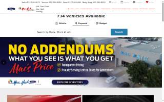 Mac Haik Ford website