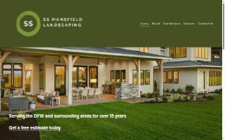SS Mansfield Landscaping website